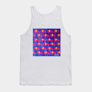 elephant elefante safari in wallpaper of love and color ecopop painting Tank Top